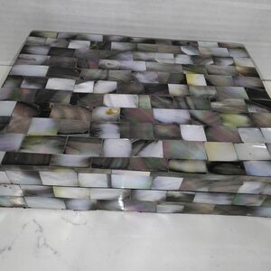 India Boutique Mosaic Tile Box - Black, White, Gray, Cream